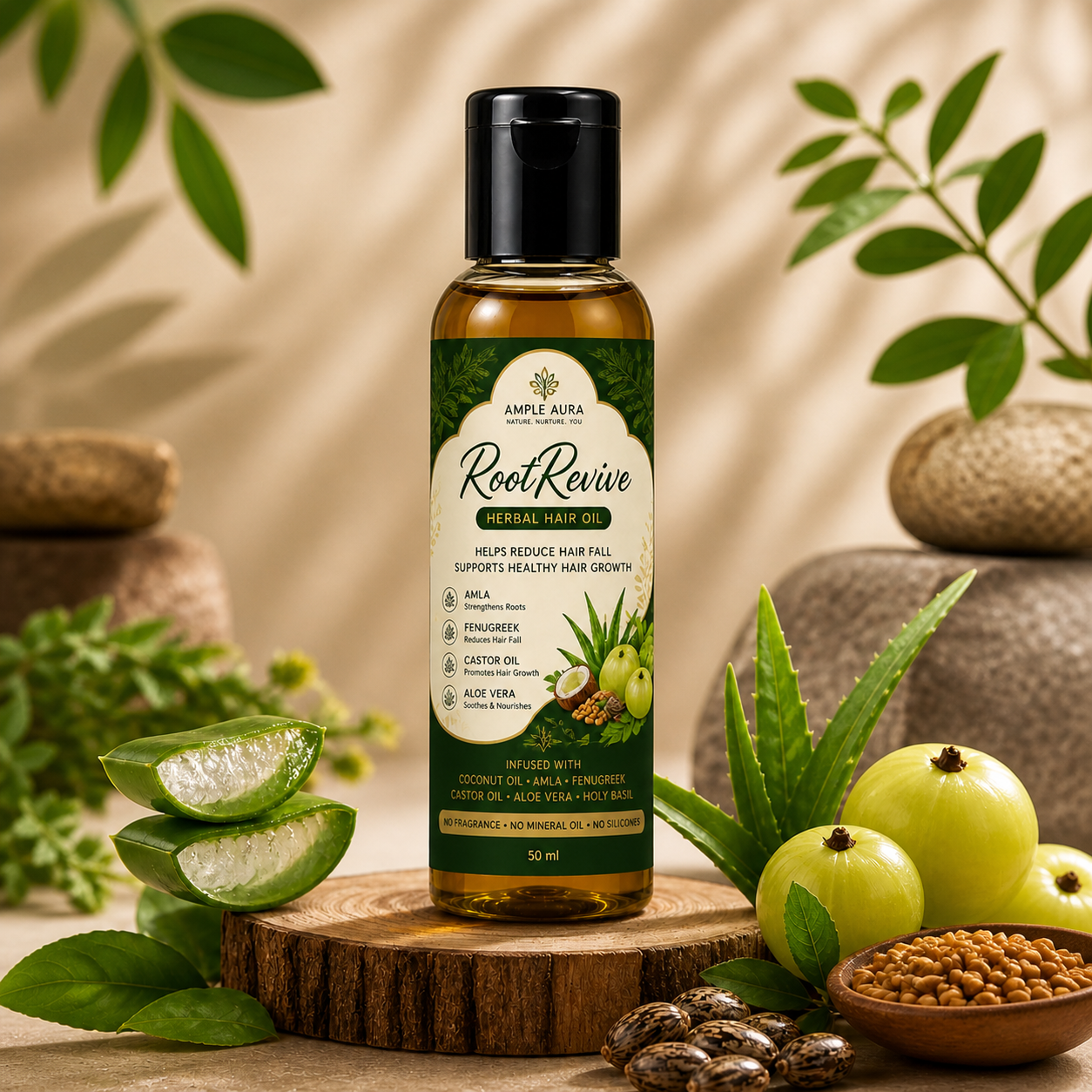 Ample Aura RootRevive Hair Oil