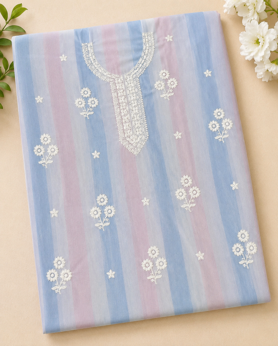 Premium Chiffon Embroidered Dress Piece