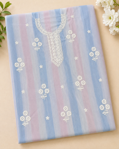 Premium Chiffon Embroidered Dress Piece